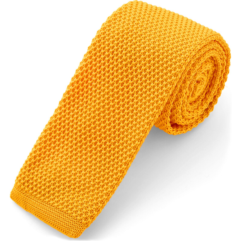 Trendhim Žlutá pletená kravata P10-4-10819