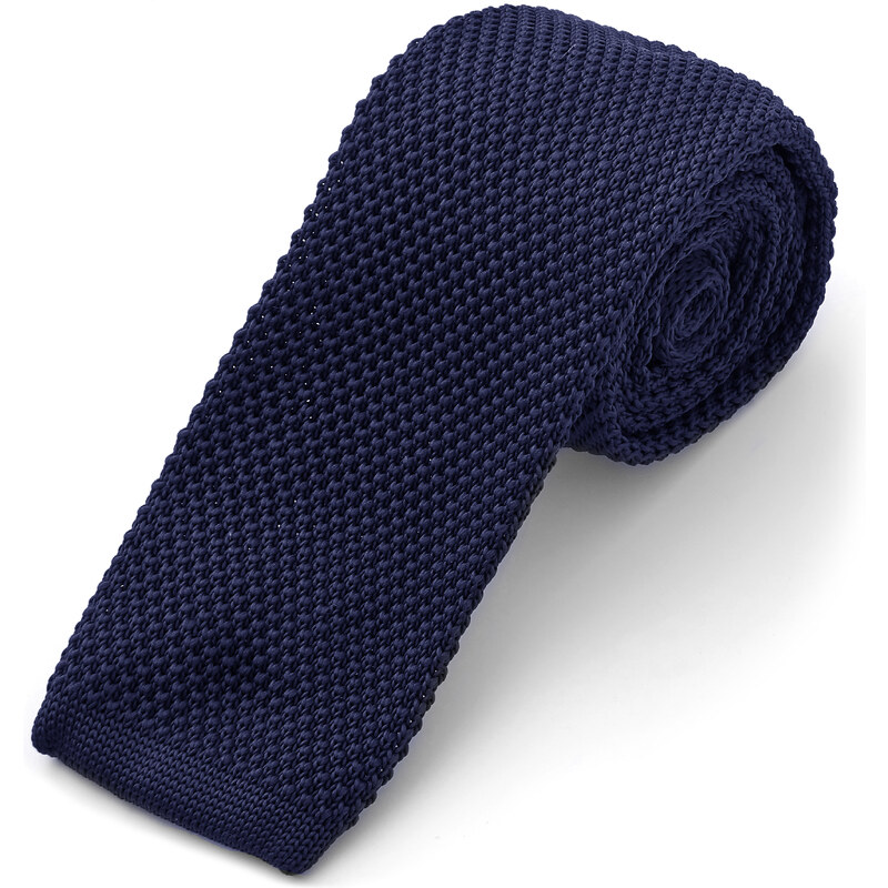 Trendhim Pletená kravata v námořnické modré AF8-1-9869