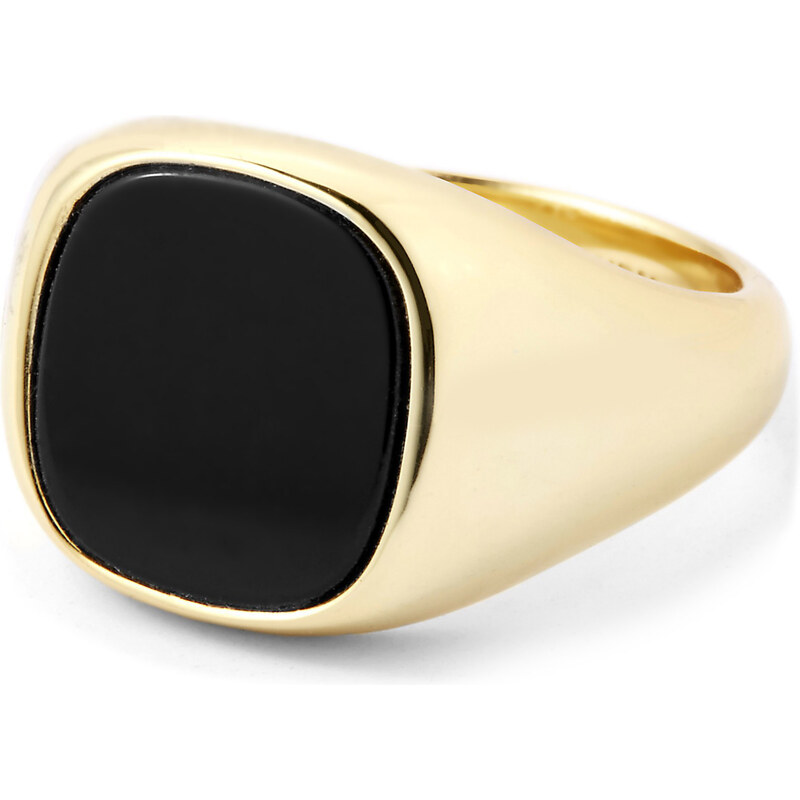 Northern Jewelry Pozlacený prsten ze stříbra 925 Jasper Jasper Gold 925s Silver Ring