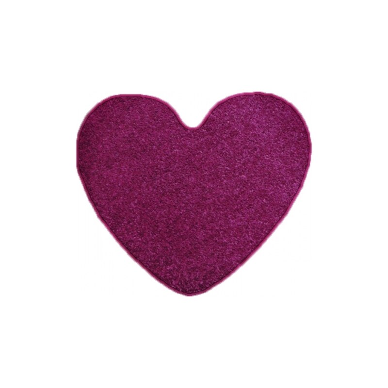 Kusový koberec Eton Srdce fialový, Rozměry koberců 100x120 - srdce Vopi koberce