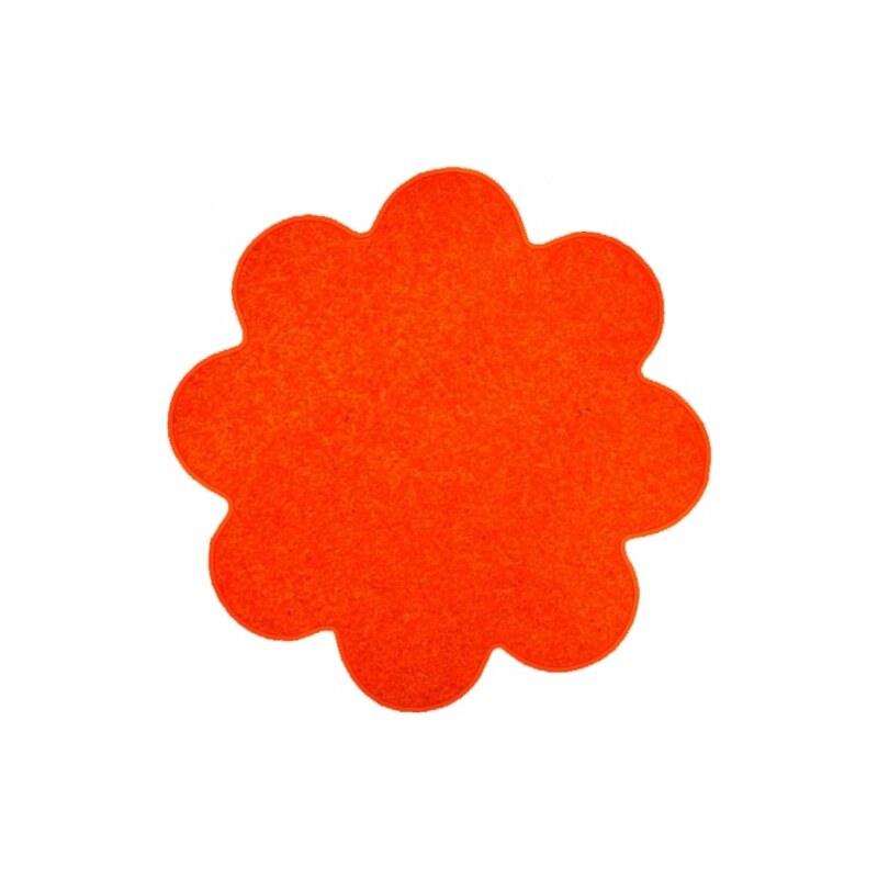 Květinový koberec Eton oranžový, Rozměry 120x120 kruh Vopi