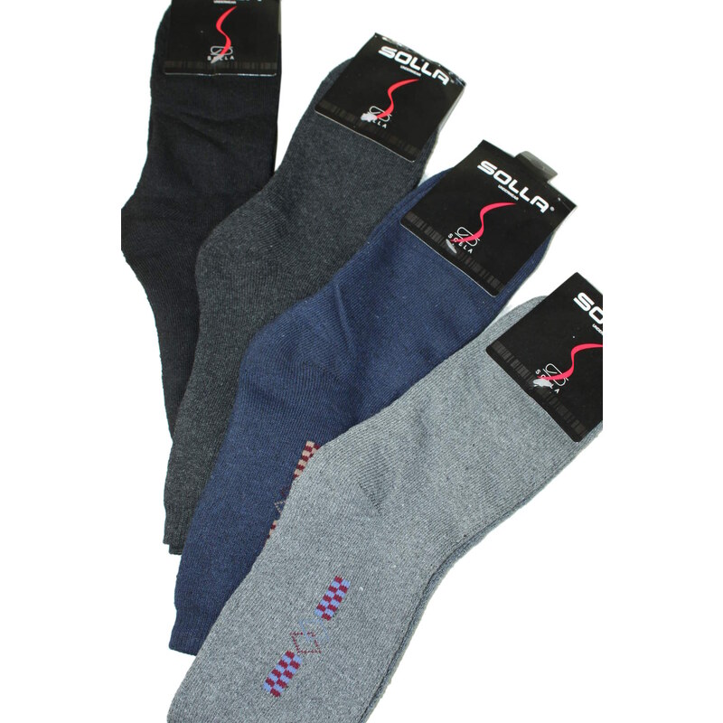 Juko Solla teplé ponožky - 3bal 43-47 MIX