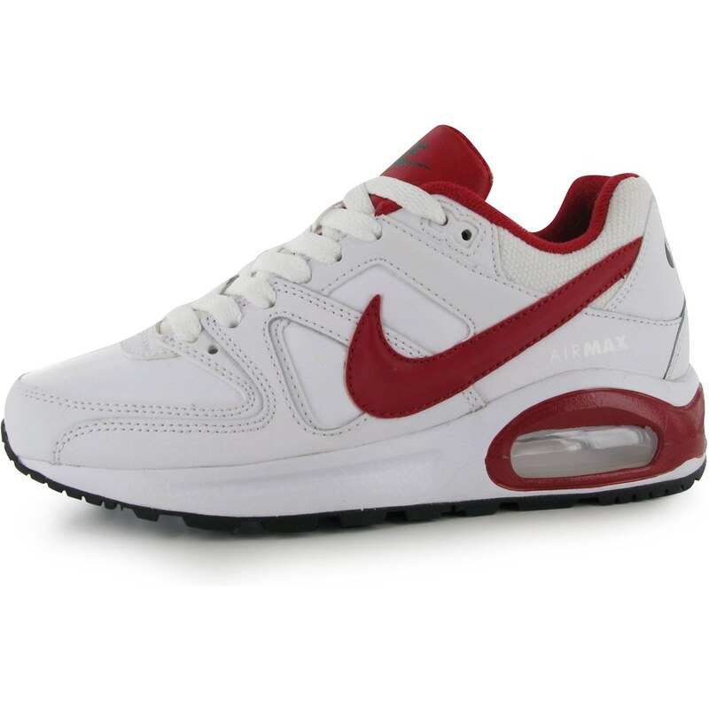 Nike Flex Experience Leather Junior Running Shoes White/Red/Black