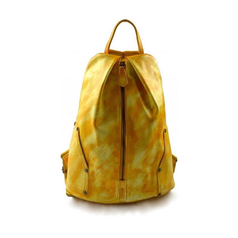Dámský žíhaný žlutý batoh Deana Marlen 11031