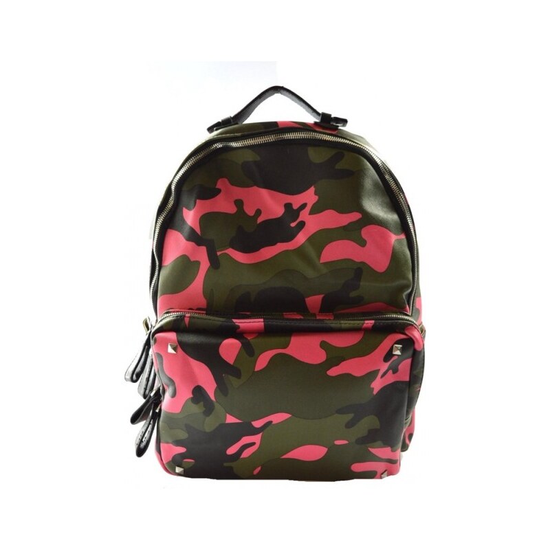 Dámský do růžova barevný retro batoh Army Marlen 11050