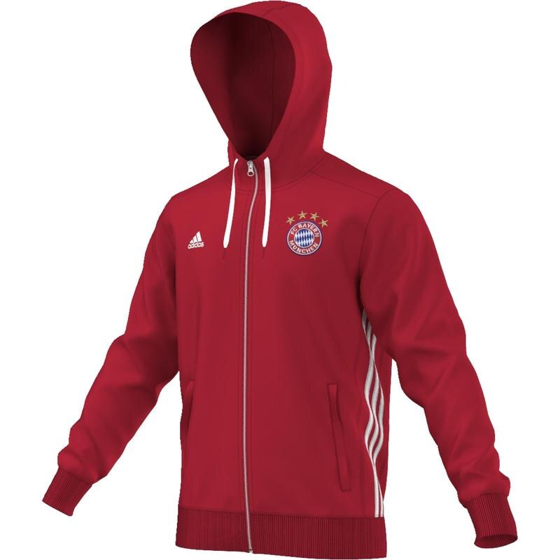 Mikina adidas FC Bayern Mnichov 3S XS ČERVENÁ