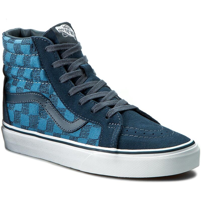 Sneakersy VANS - Sk8-Hi Reissue VN0005OKJPK (Stitch Checkers) Blue Mi