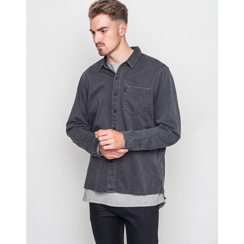 Košile Levi´s® 1 Pocket LS Shirt Q5946 Grey Blue Worn In L8