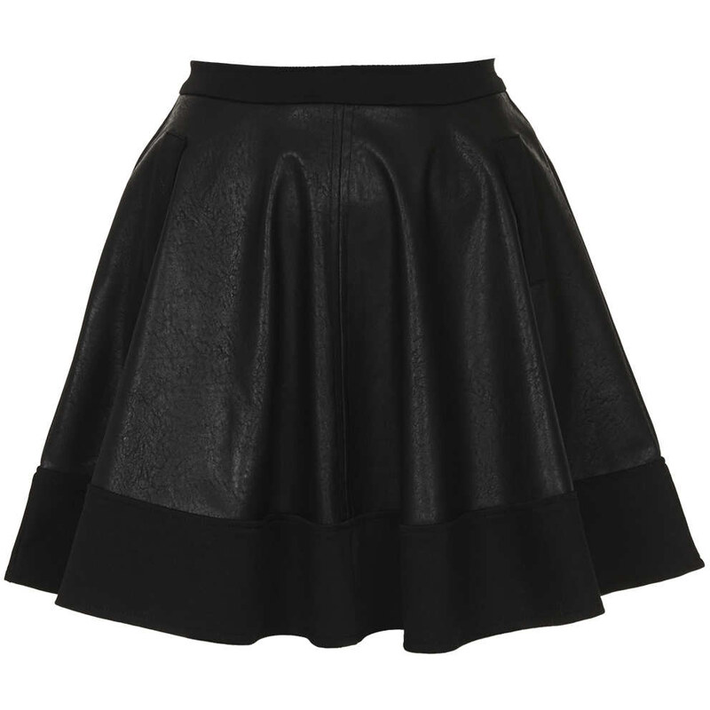 Topshop **PU Skater Skirt by Oh My Love