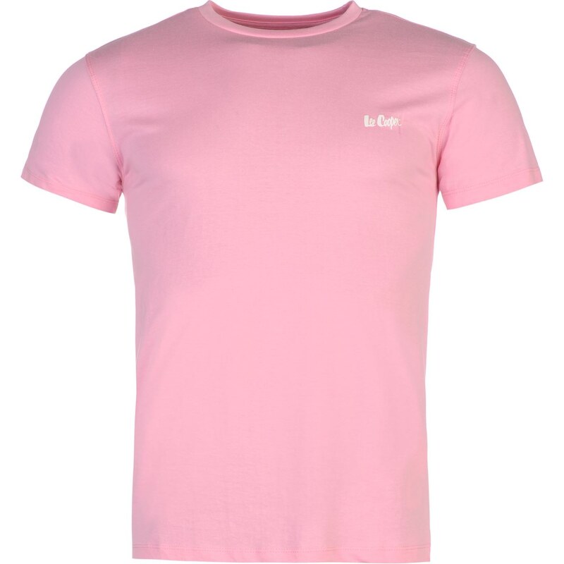 Pánské tričko Lee Cooper Essential Crew - světle růžová