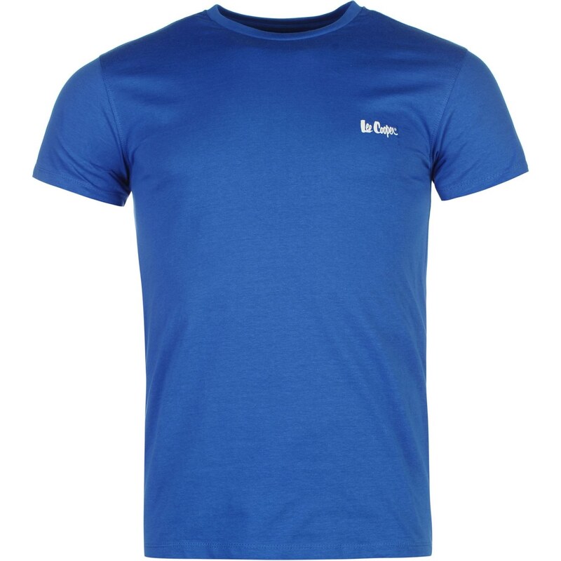 Pánské tričko Lee Cooper Essential Crew - modrá