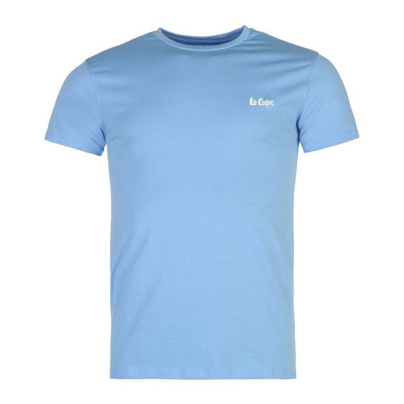 Pánské tričko Lee Cooper Essential Crew - světle modrá