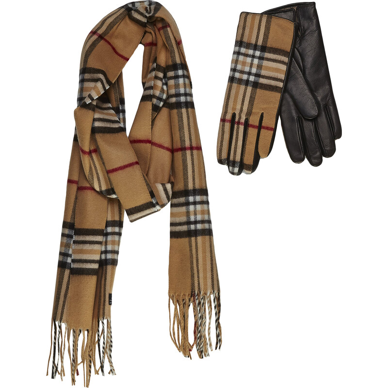 Junek gloves and scarf set