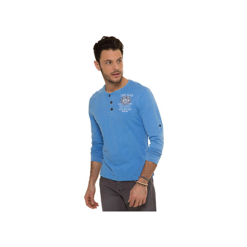 Modré tričko s dlouhým rukávem|M/L Camp David 394574