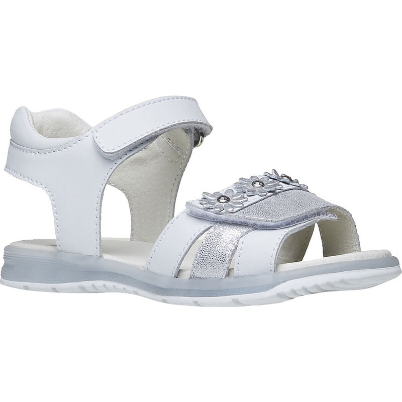 Mini B Bílé kožené sandály