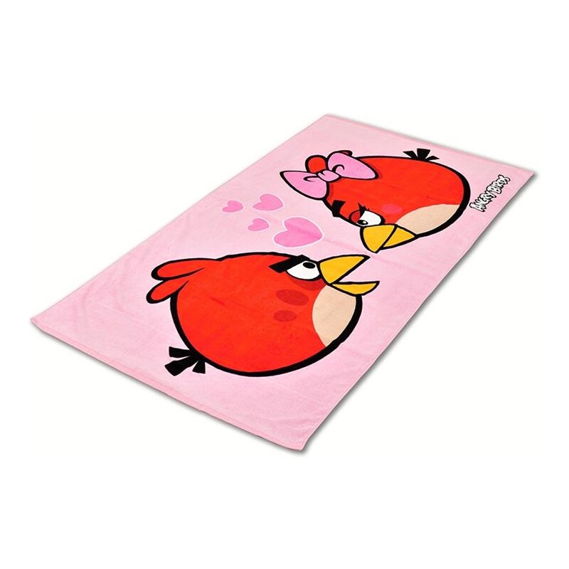 Jerry Fabrics Halantex Osuška Angry Birds Love 70 x 140 cm