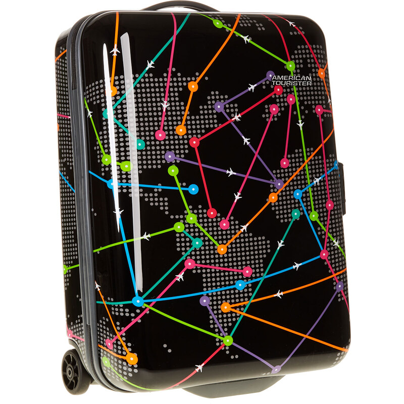 American tourister Skořepinový kufr s barevným potiskem