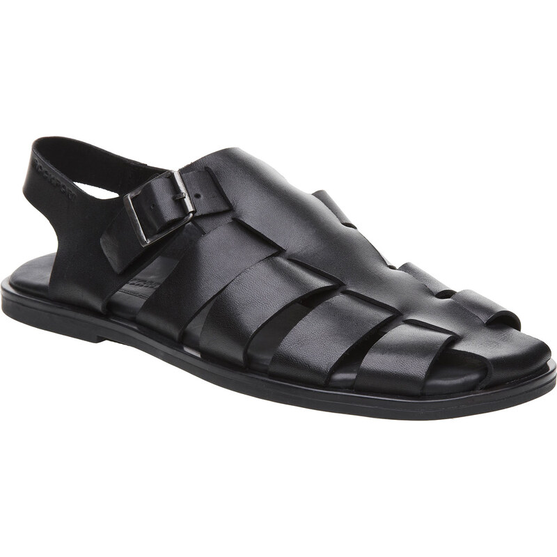 Rockport Černé pánské kožené sandály