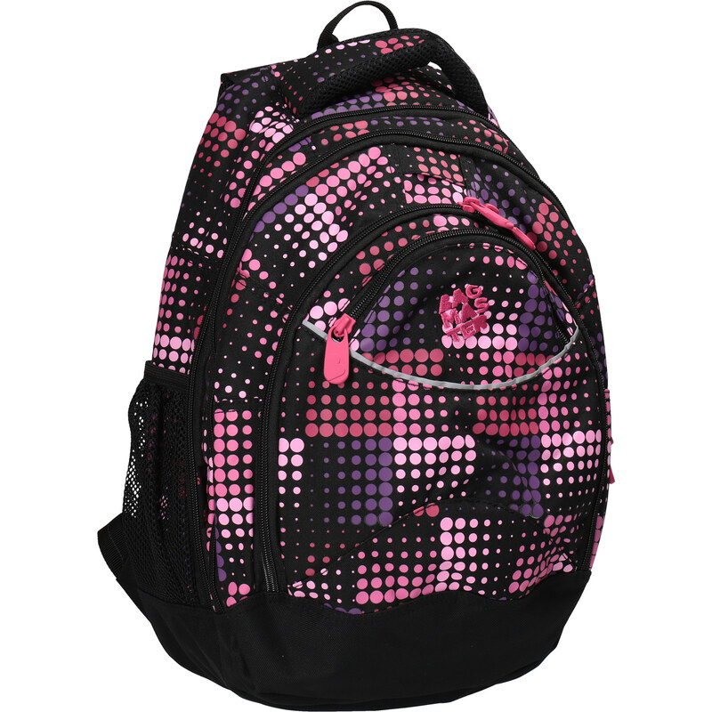Bagmaster Dívčí školní batoh s puntíky