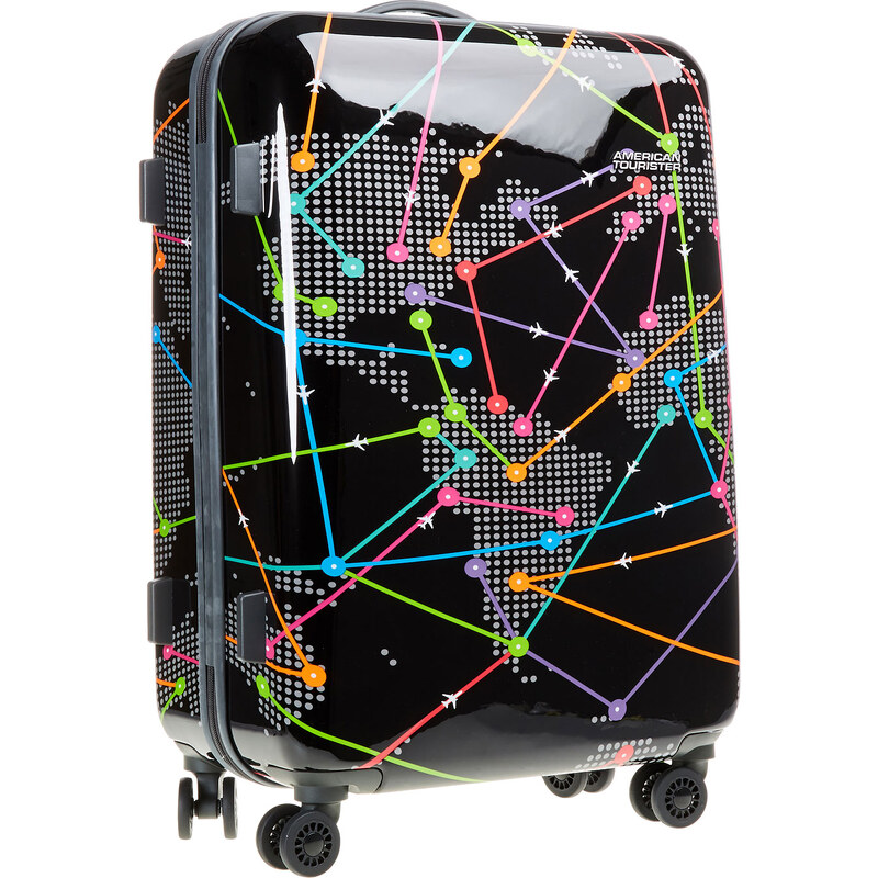 American tourister Skořepinový kufr s barevným potiskem