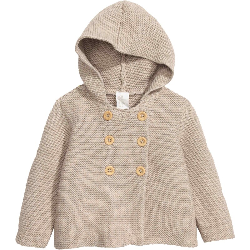 H&M Bavlněný svetr s kapucí