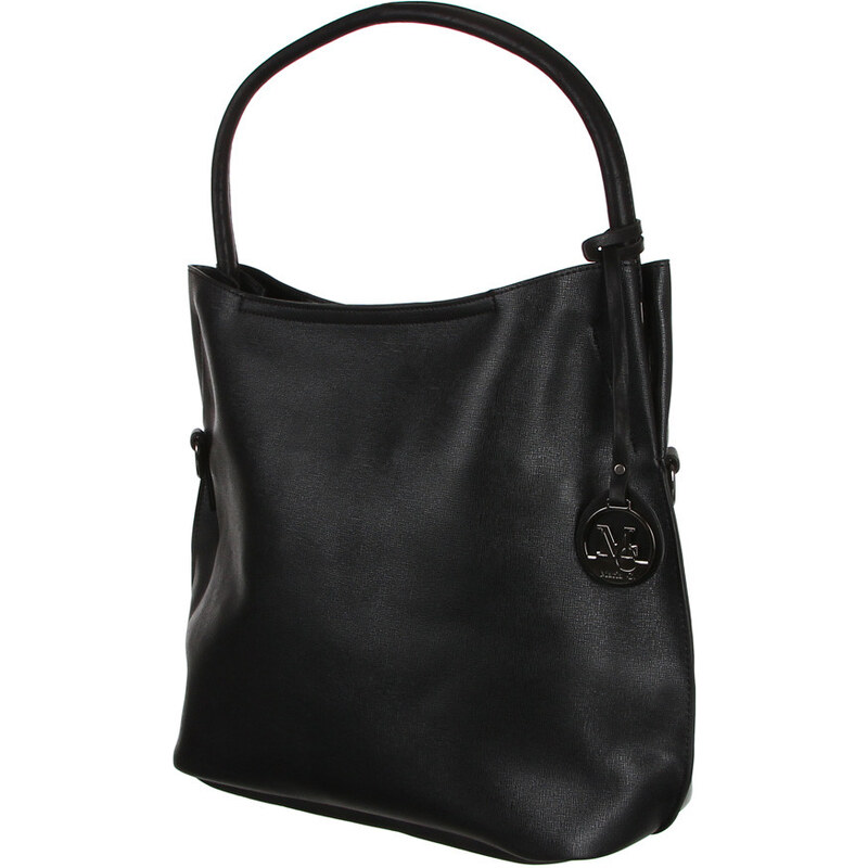 YooY Zajímavá dámská kabelka s přívěskem černá