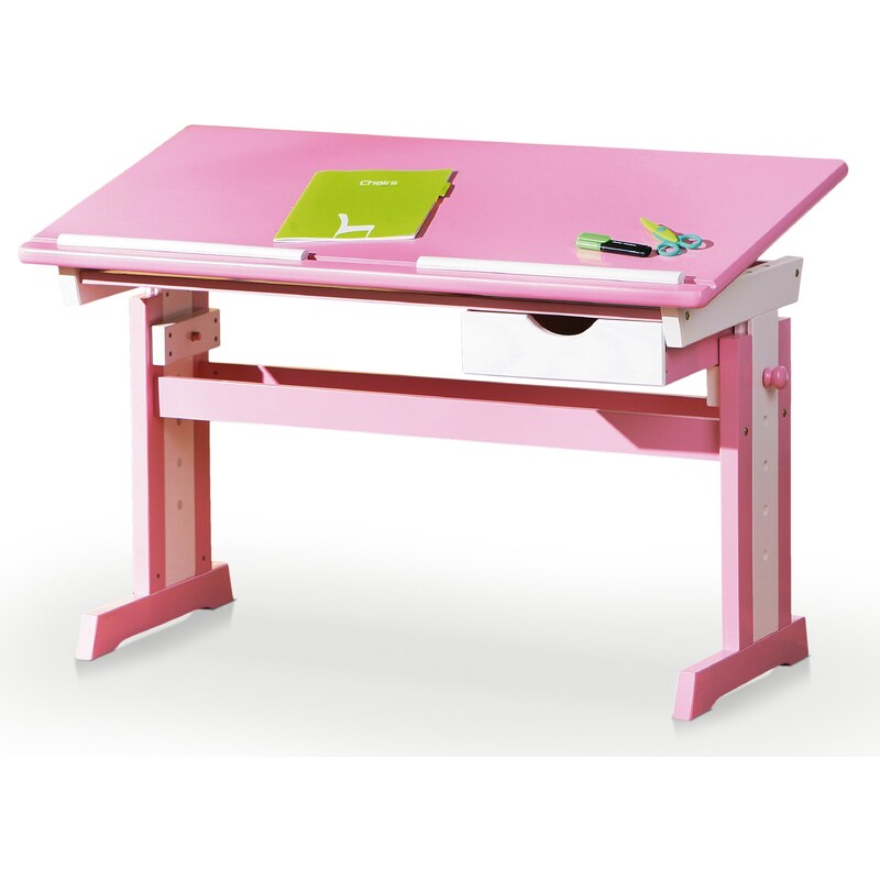 Halmar Dětský rostoucí stůl Cecilia - růžový