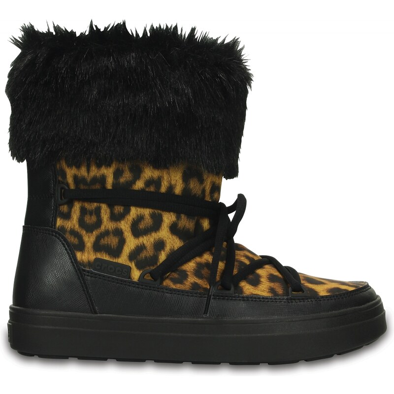 Crocs Boot Women Leopard / Black LodgePoint Lace
