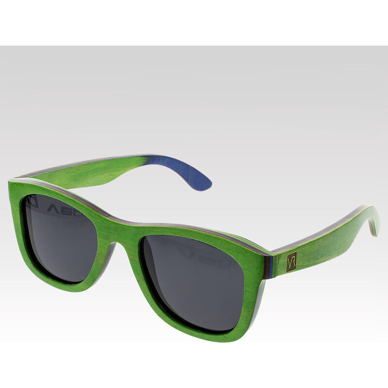VeyRey Dřevěné sluneční brýle Metasequoia zelené