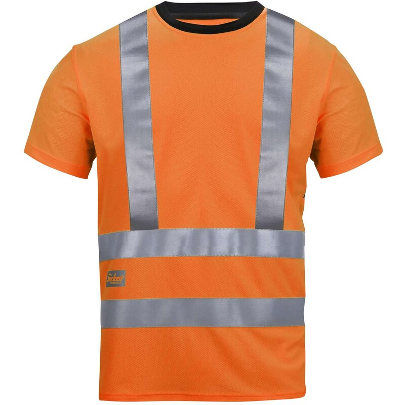 Triko reflexní AVS s kr. rukávem, třída 2/3 oranžové Snickers Workwear