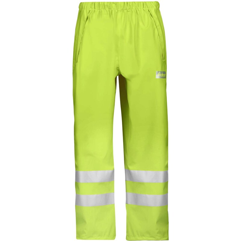 Kalhoty reflexní PU do deště, třída 2 žluté Snickers Workwear