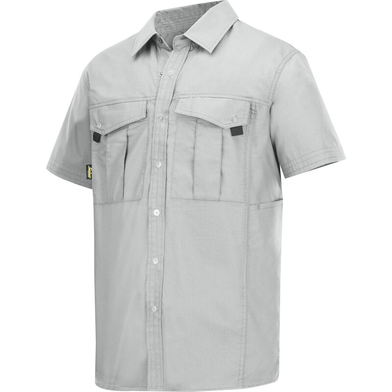 Košile Rip-Stop s krátkým rukávem šedá Snickers Workwear