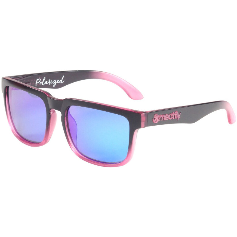 Meatfly Sluneční polarizační brýle Viper B - Pink/Black Polarized