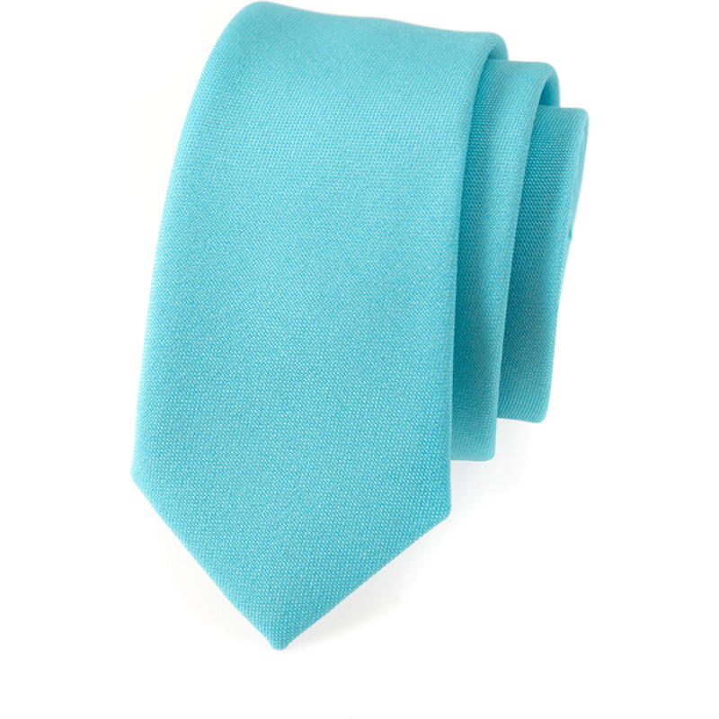 Avantgard Tyrkysová slim kravata