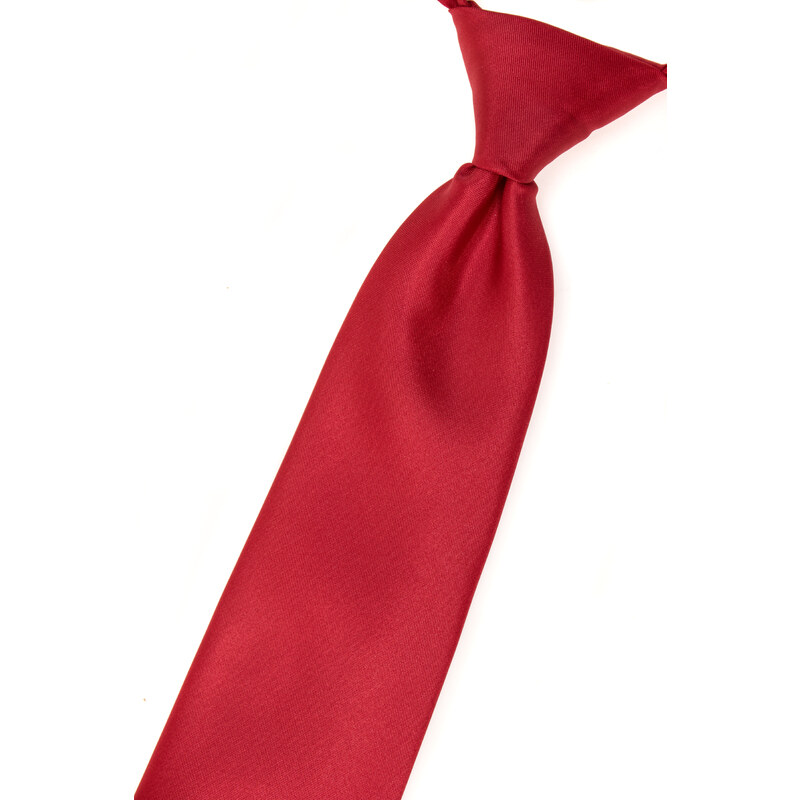 Avantgard Červená chlapecká kravata bez vzoru_