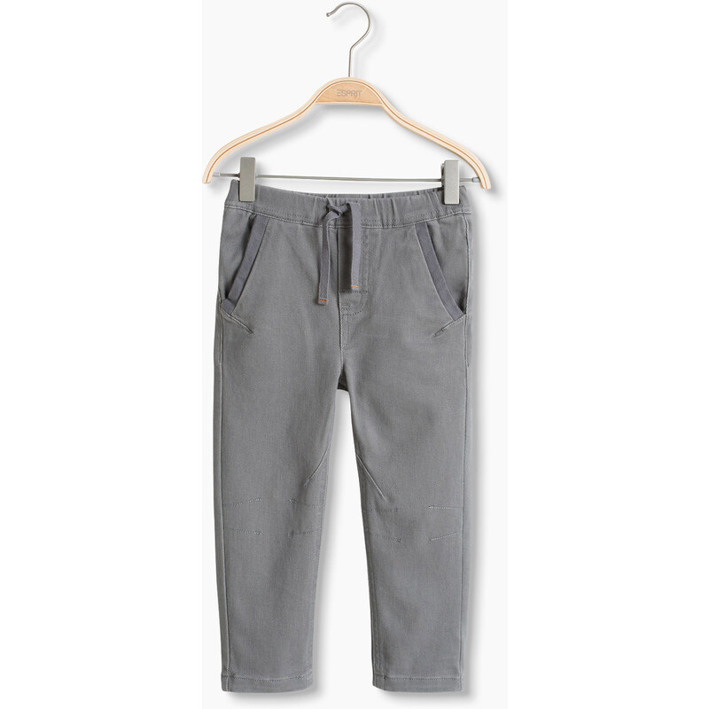 Esprit Bavlněné strečové kalhoty, elastický pas