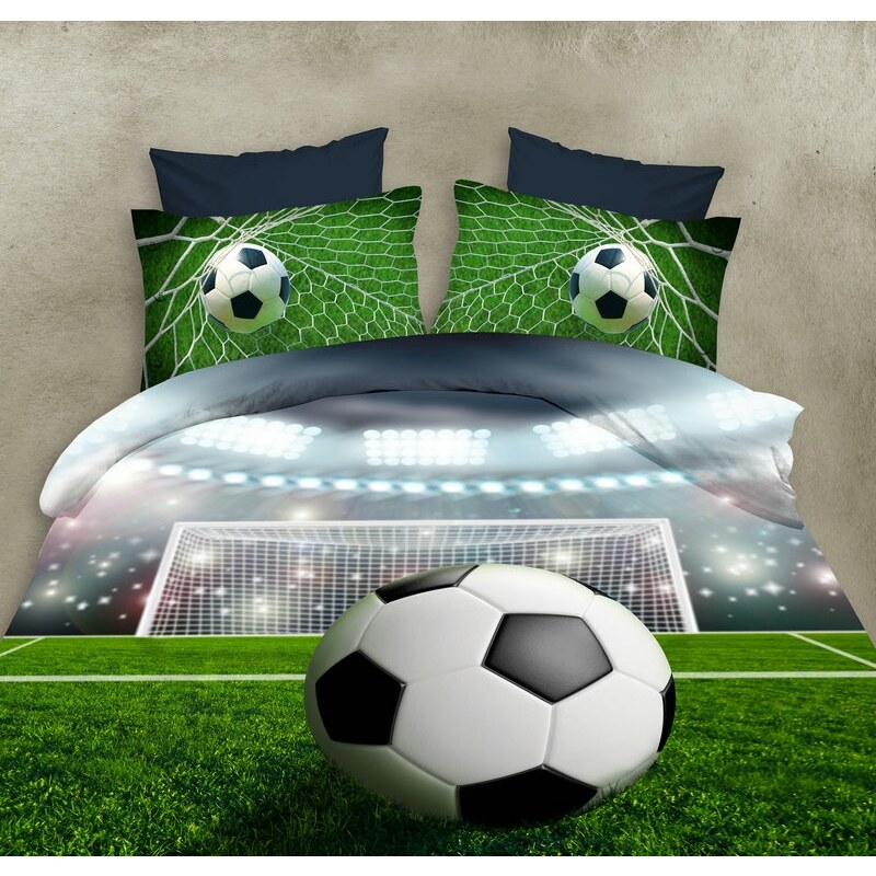 Povlečení FOOTBALL DREAM 3D set 4 ks, 160x200 cm, 2x povlak 70x80 cm, prostěradlo 180x225 MyBesthome