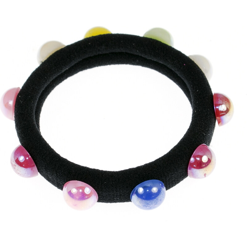 Fashion Icon Vlasová gumička perla barevná 1ks