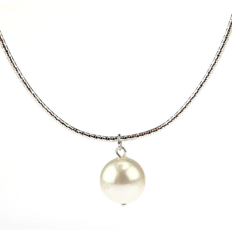 Fashion Icon Náhrdelník perla na obruči NK0269-0312