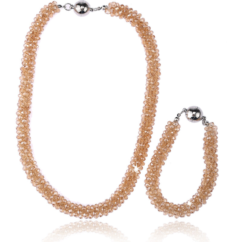 Fashion Icon Sada náhrdelník a náramek Beads s korálky SD0065-34