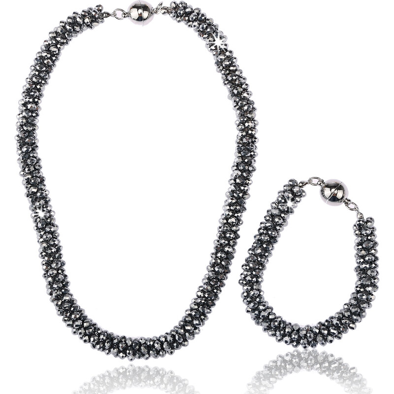 Fashion Icon Sada náhrdelník a náramek Beads s korálky SD0065-12