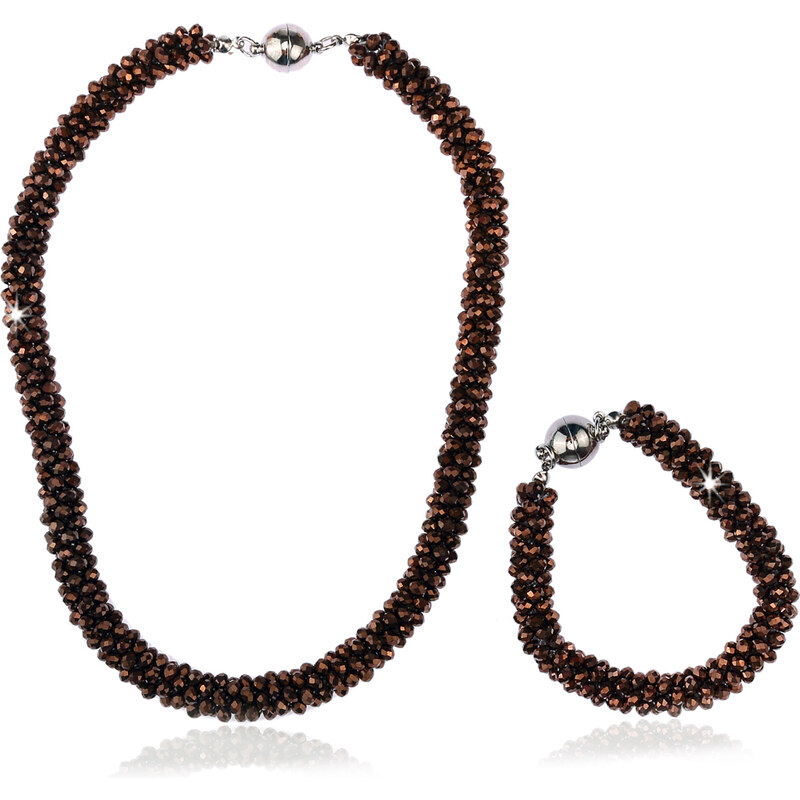 Fashion Icon Sada náhrdelník a náramek Beads s korálky SD0065-08