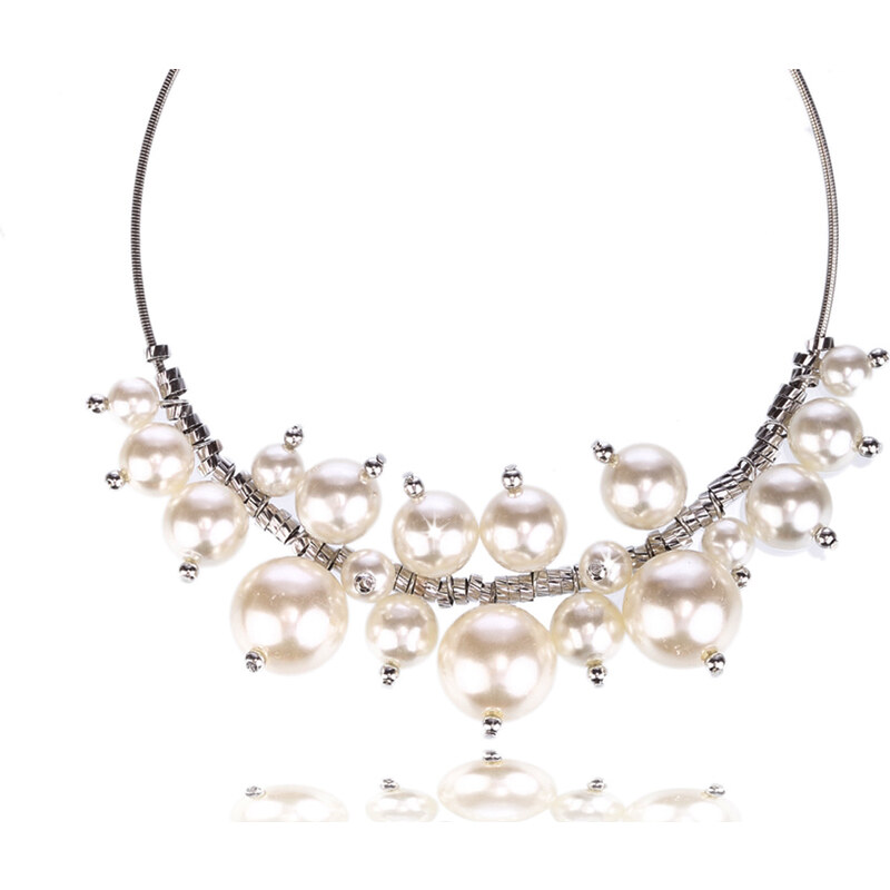 Fashion Icon Náhrdelník perly na obruči NK0016-0312