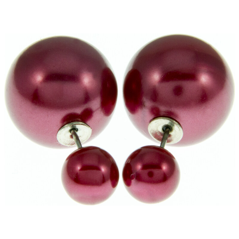 Fashion Icon Náušnice kuličky perleťové oboustranné NE0668-0303