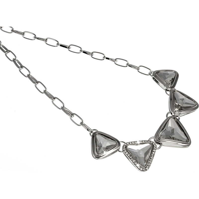 Fashion Icon Náhrdelník krystaly v trojúhelníku NK0102-0201