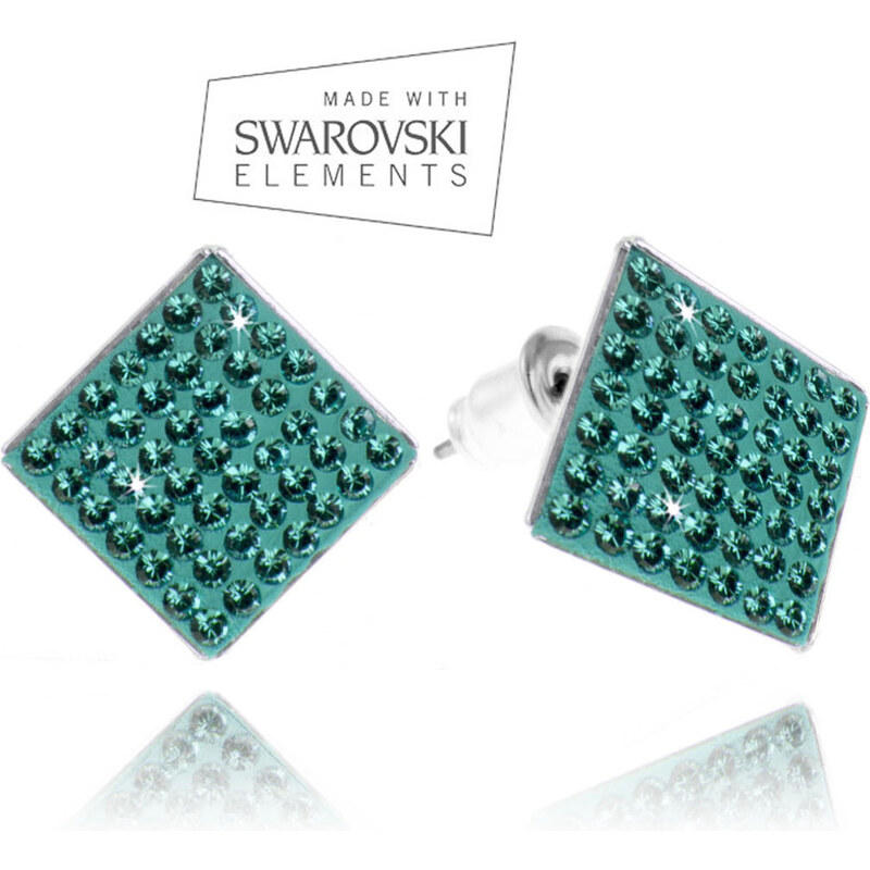 Fashion Icon Náušnice čtverec s krystaly Swarovski elements NE0606-0316
