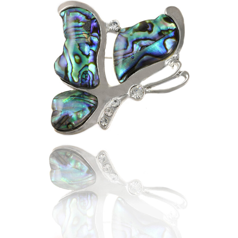 Fashion Icon Brož exotický motýlek s Paua perletí BR0021-0410