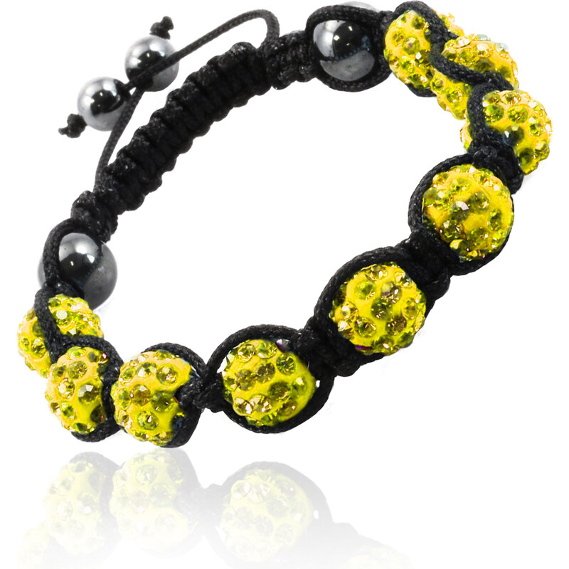 Fashion Icon Náramek Shamballa s krystaly NM0027-1211