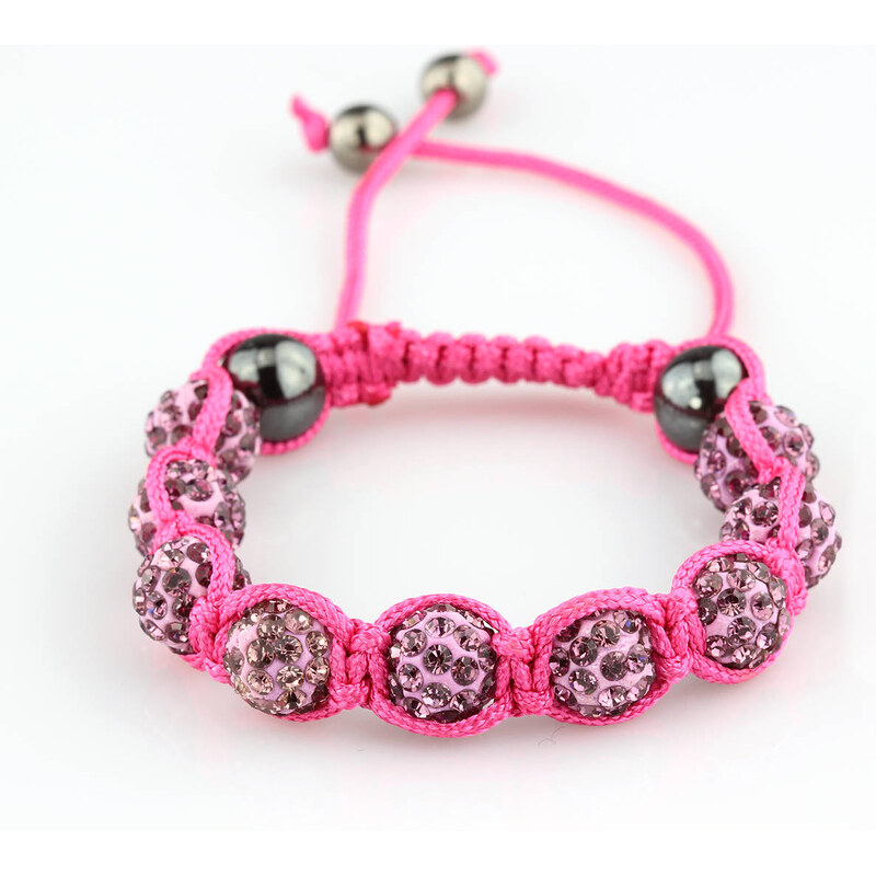 Fashion Icon Náramek Shamballa disco s krystaly NM0026-1206