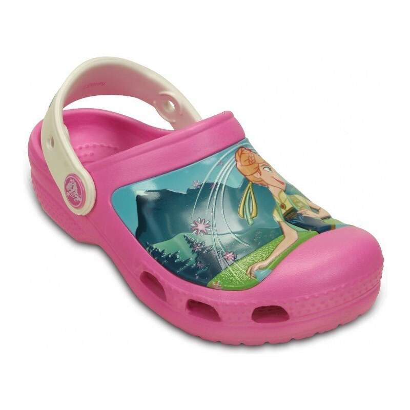 Crocs Dívčí sandály Creative Frozen - růžové